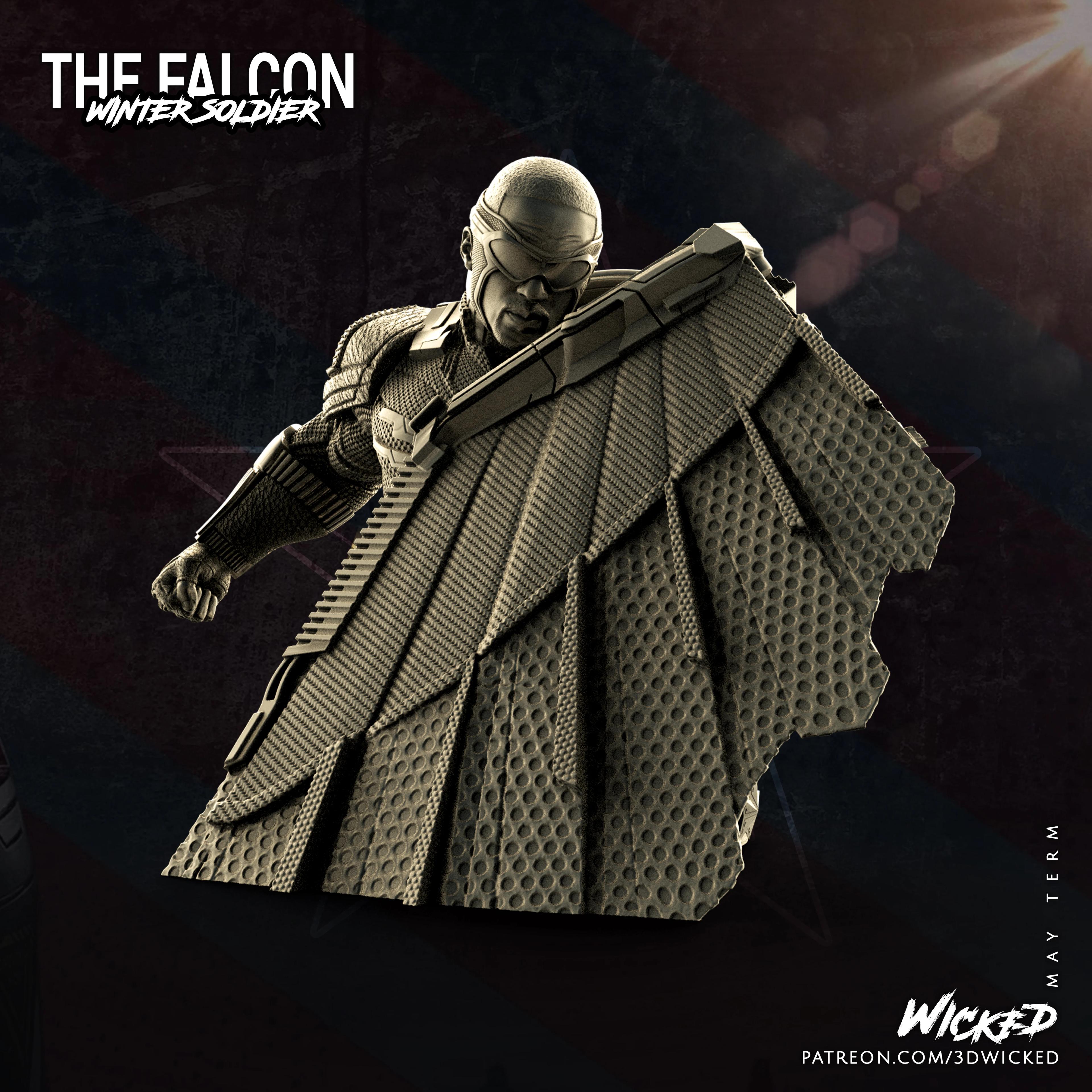 Wicked Marvel Falcon  3d model