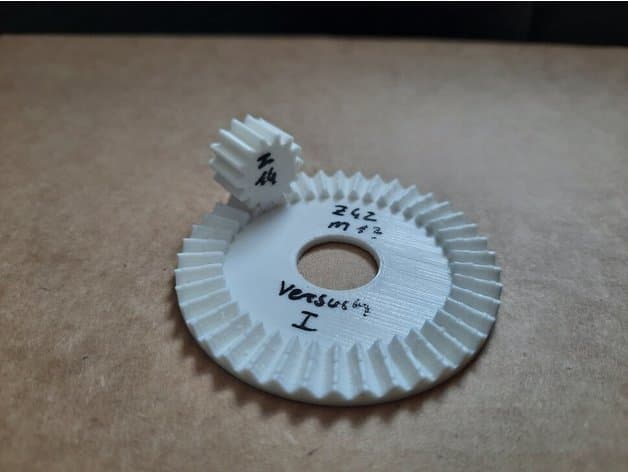 Crown Gear Module 1 Teeth 42, Pinion Module 1 Teeth 14 3d model