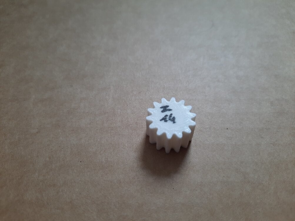 Crown Gear Module 1 Teeth 42, Pinion Module 1 Teeth 14 3d model