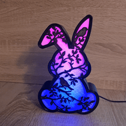 BUNNY RABBIT LED LAMP 3d model