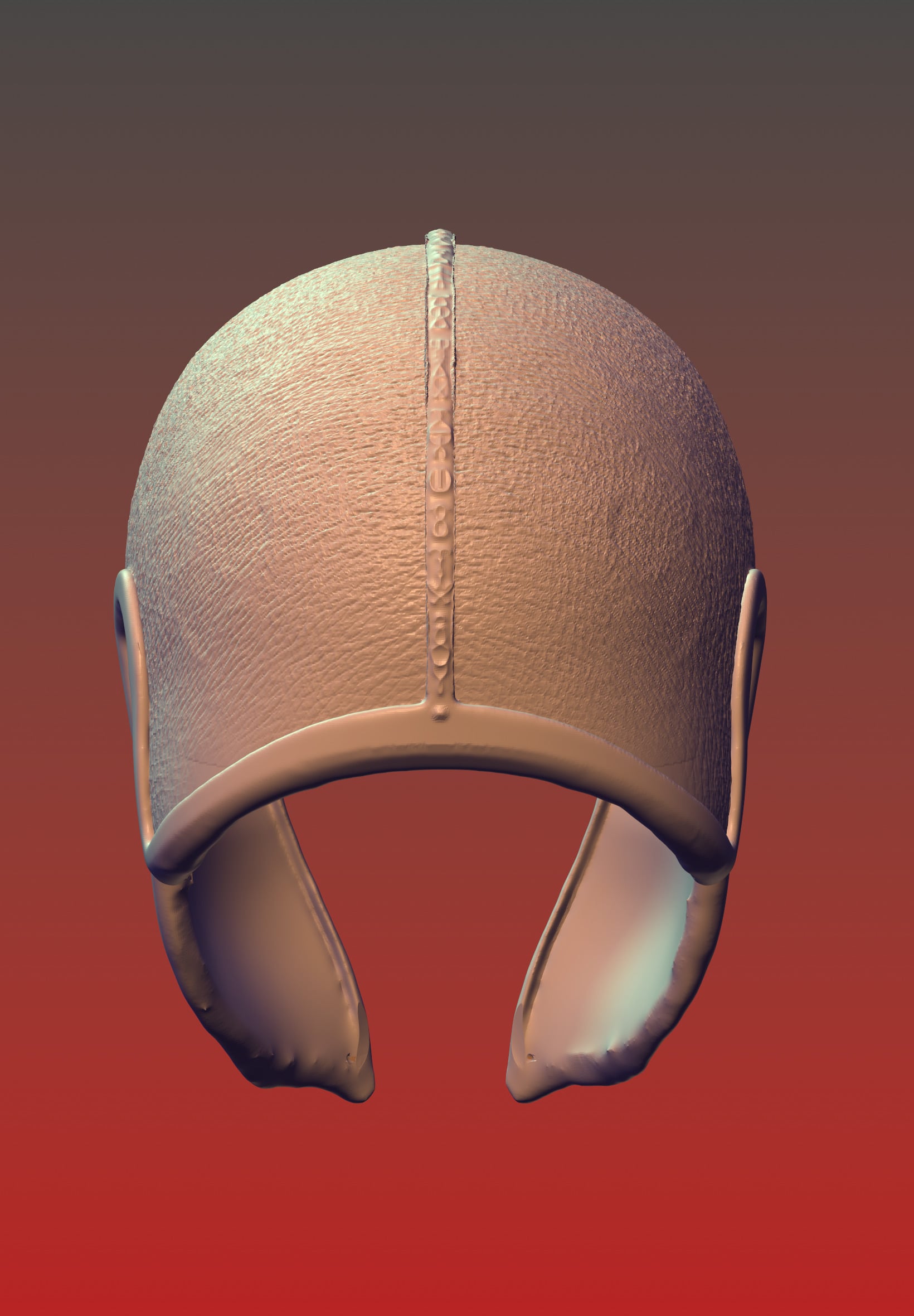 Elven leather helmet 3d model