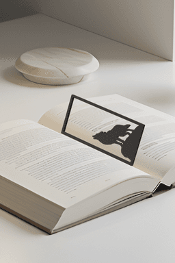 Wolf Bookmark, Gift Idea 3d model