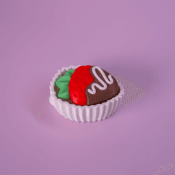 Strawberry in Chocolate with Strips Clicker 3d model