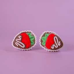 Strawberry in Chocolate with Strips Clicker 3d model