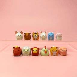 Tiger: Lucky Chinese Zodiac Wiggles Set - Articulated, Print in Place, Animal Figures 3d model