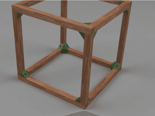 Corner brackets for simple square corner 3d model