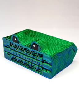 Monster Box With Working Zipper 3d model