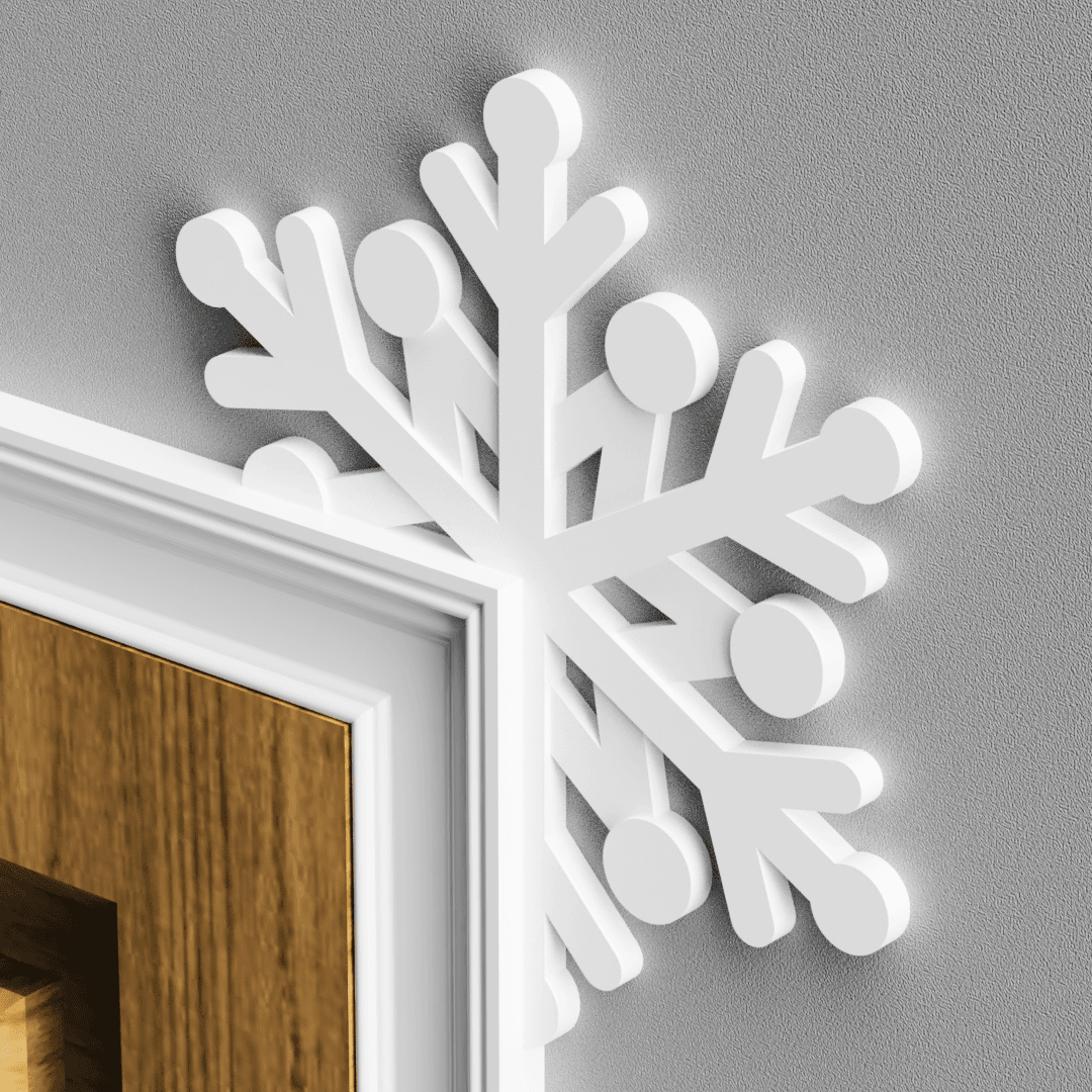 Snowflake Door Topper 3d model