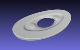 3D-Printable Airplane Window Screen Frame 3d model