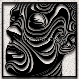 tool lateralus wall art enigma wall decor abstract decoration humanoid face 3d model