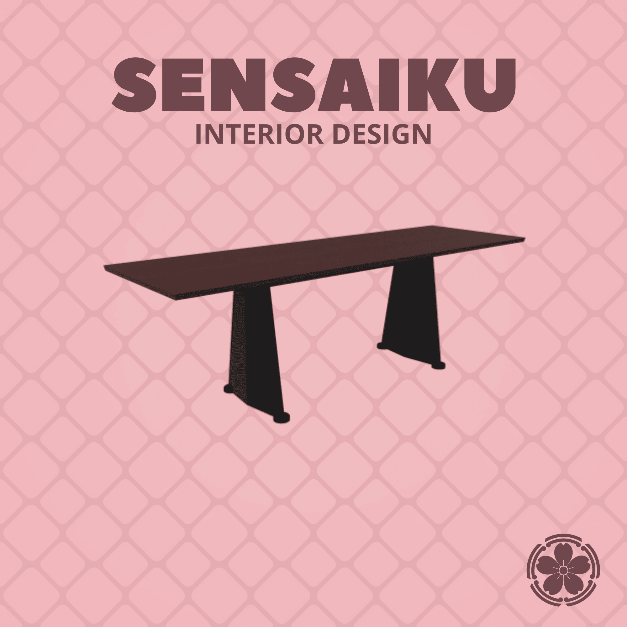 Miniature Replica 1:12 Jean Prouvé 06. Trapeze Table (Short) for Miniature Dollhouse - 3D Print Ins 3d model
