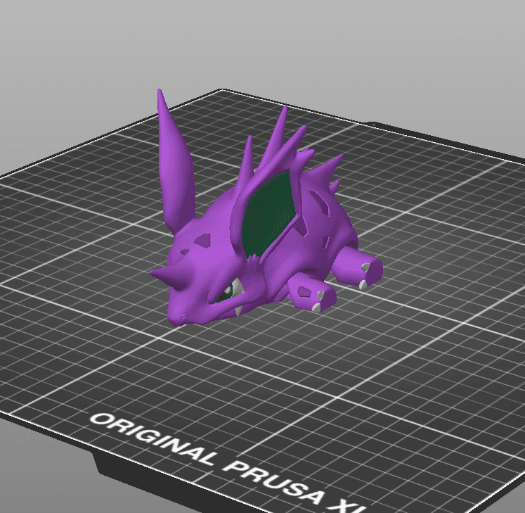 Articulating Nidorino - Pokemon - Print in Place 3d model