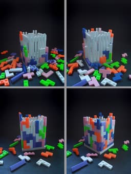 Tetris Desk Organizer 3d model