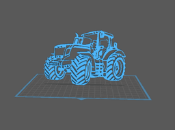 Tractor - Massey Fergusson Wall Art 3d model