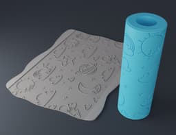 Children's Day Texture Rollers 3d model
