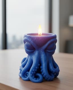 Octopus Kraken Tea Light Holder 3d model