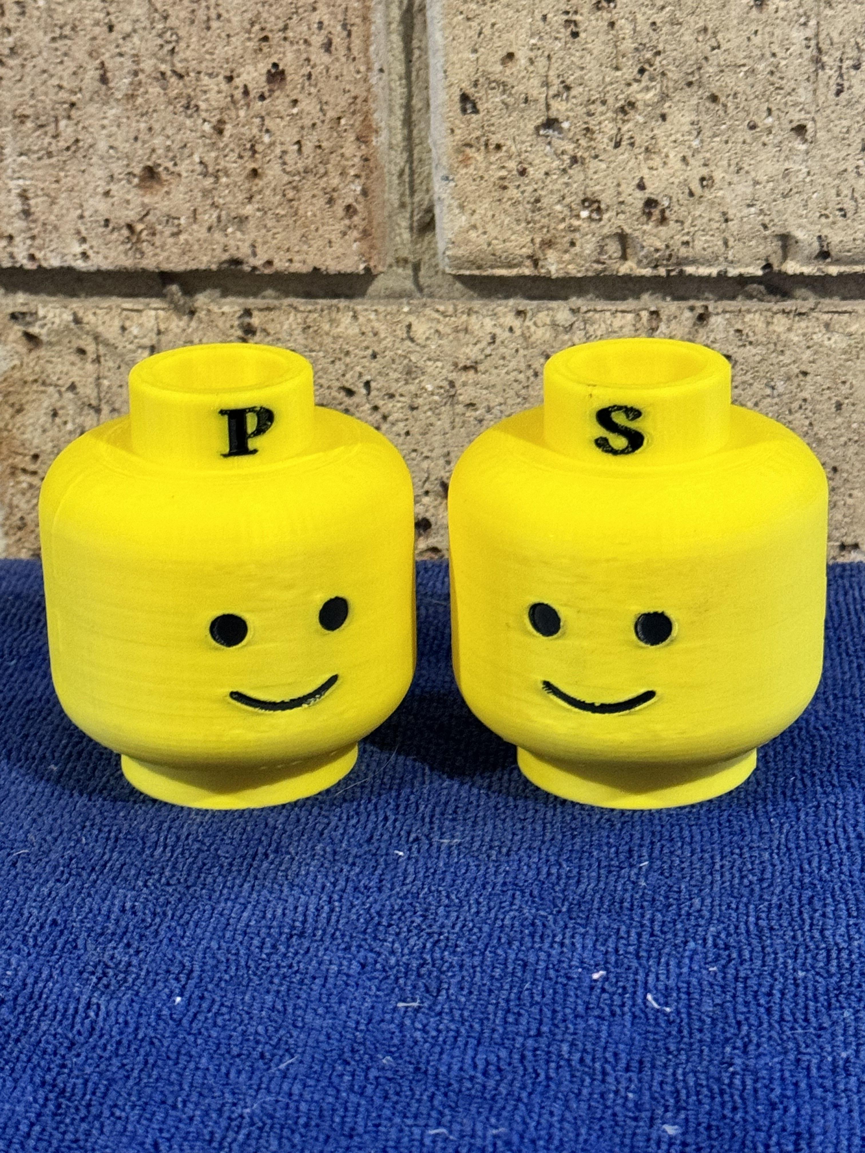 Lego Salt and pepper shakers 3d model