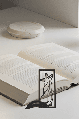 Fox Bookmark, Gift Idea 3d model