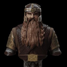 Gimli bust (Pre-Supported) 3d model