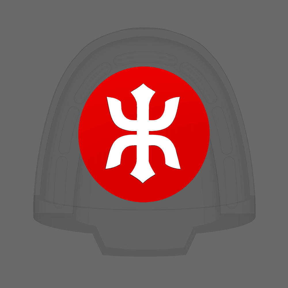Red Ronin Chapter V10B Shoulder Circle Symbols 3d model