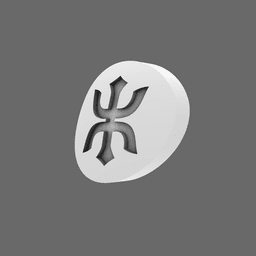 Red Ronin Chapter V10B Shoulder Circle Symbols 3d model