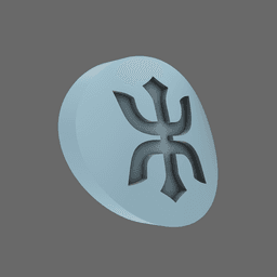 Red Ronin Chapter V10B Shoulder Circle Symbols 3d model