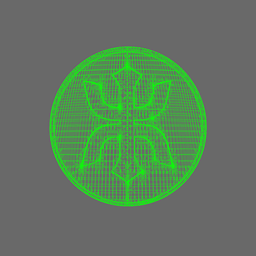 Red Ronin Chapter V10B Shoulder Circle Symbols 3d model