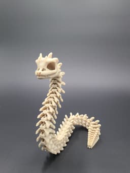 Extra Long Bony Basilisk - Articulated Snap-Flex Fidget (Loose Joints) 3d model