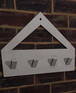 Wall Mounted Key Hanger - for your keys :) 3d model