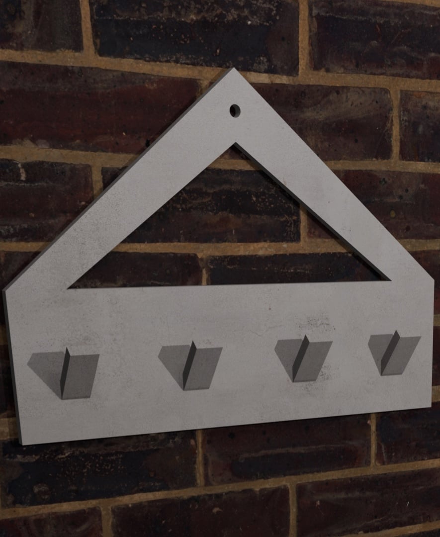 Wall Mounted Key Hanger - for your keys :) 3d model