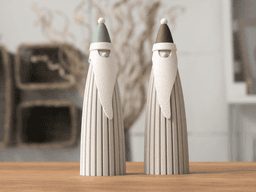 Christmas Santa decoration (tealight compatible) 3d model
