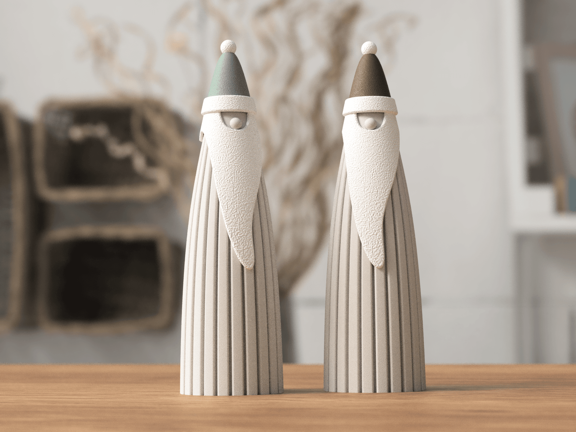 Christmas Santa decoration (tealight compatible) 3d model