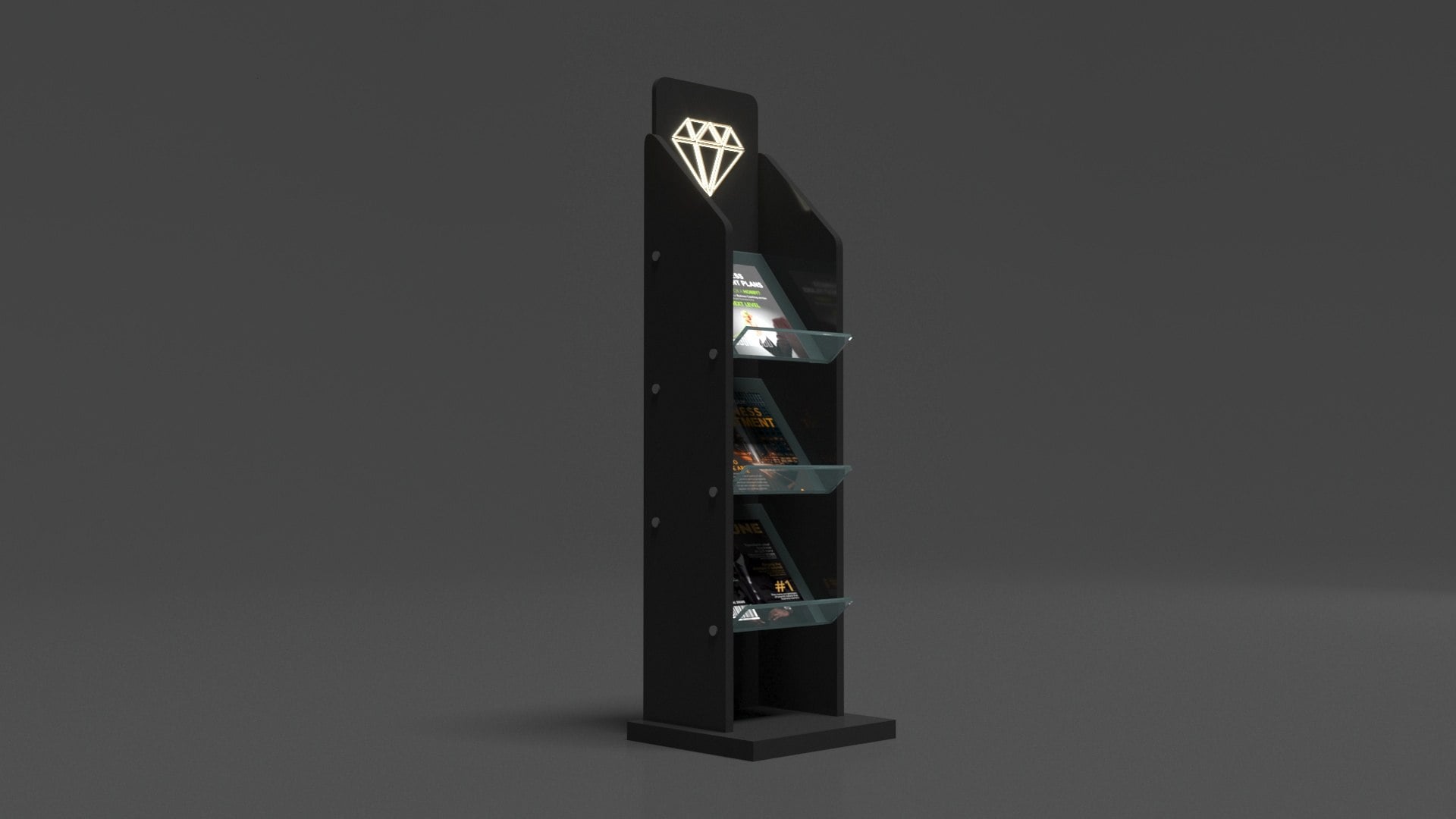 Brochure Rack 3d model