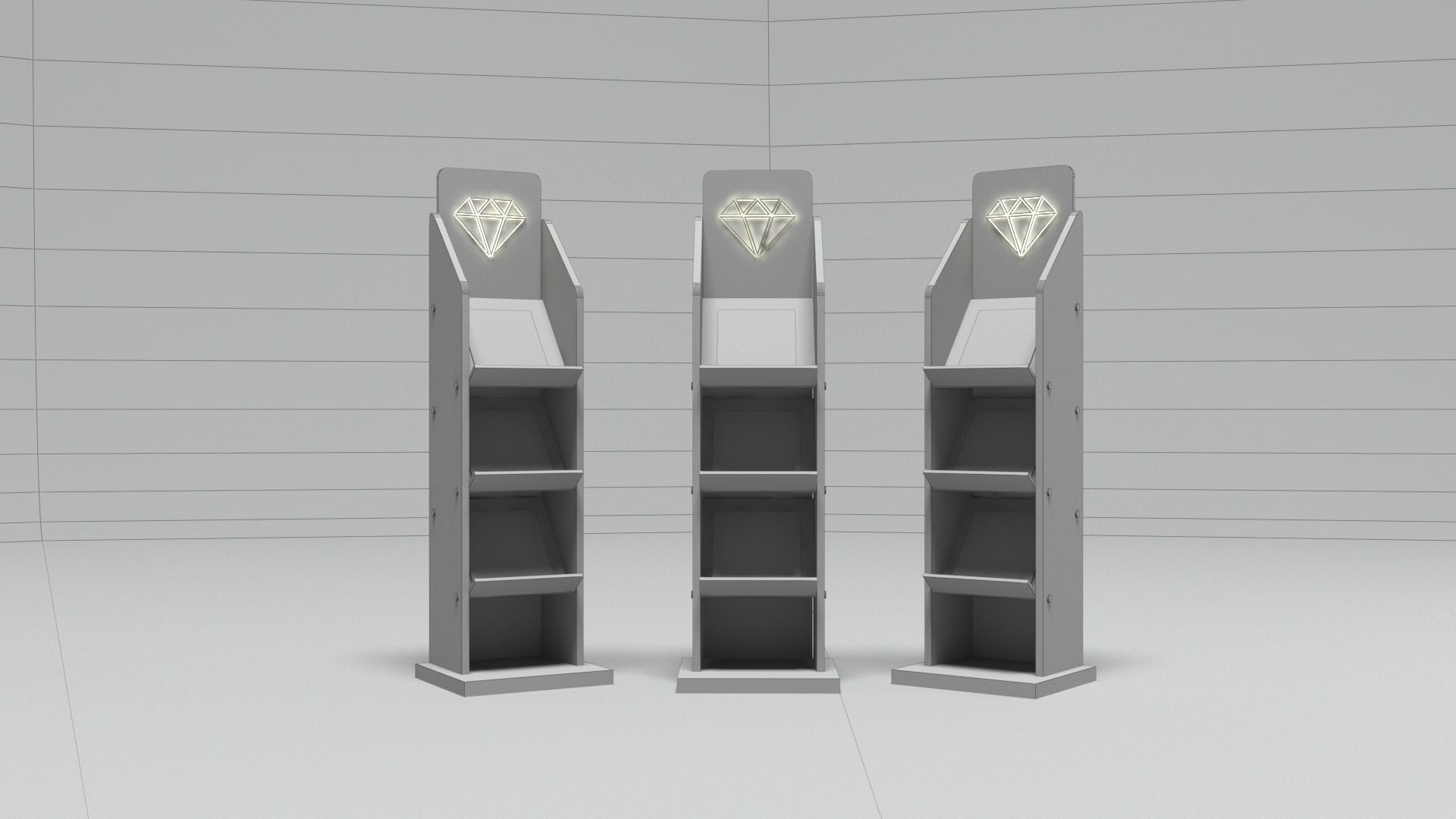 Brochure Rack 3d model