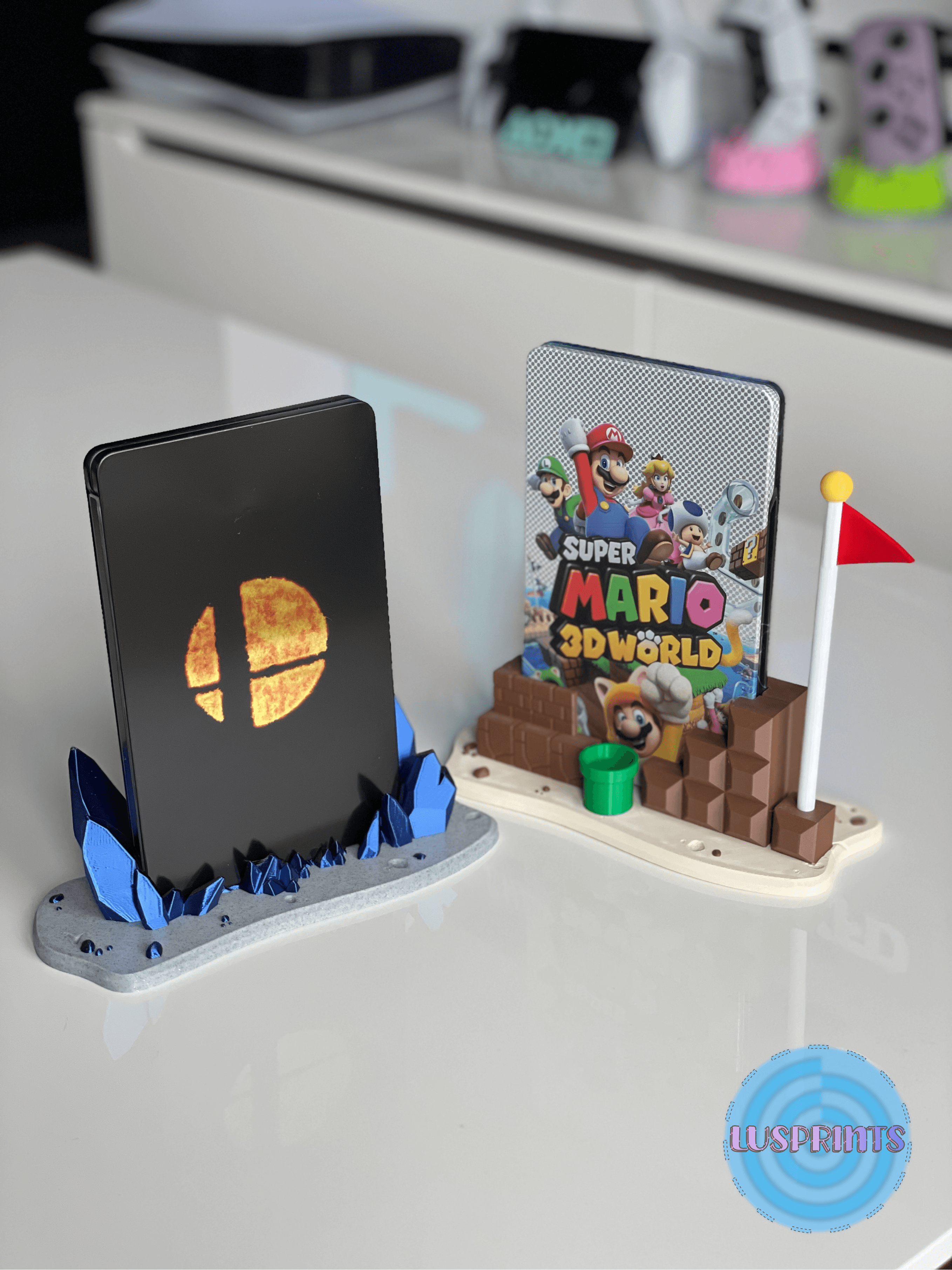 Nintendo Switch Steelbook/Game Display Stand Set 3d model