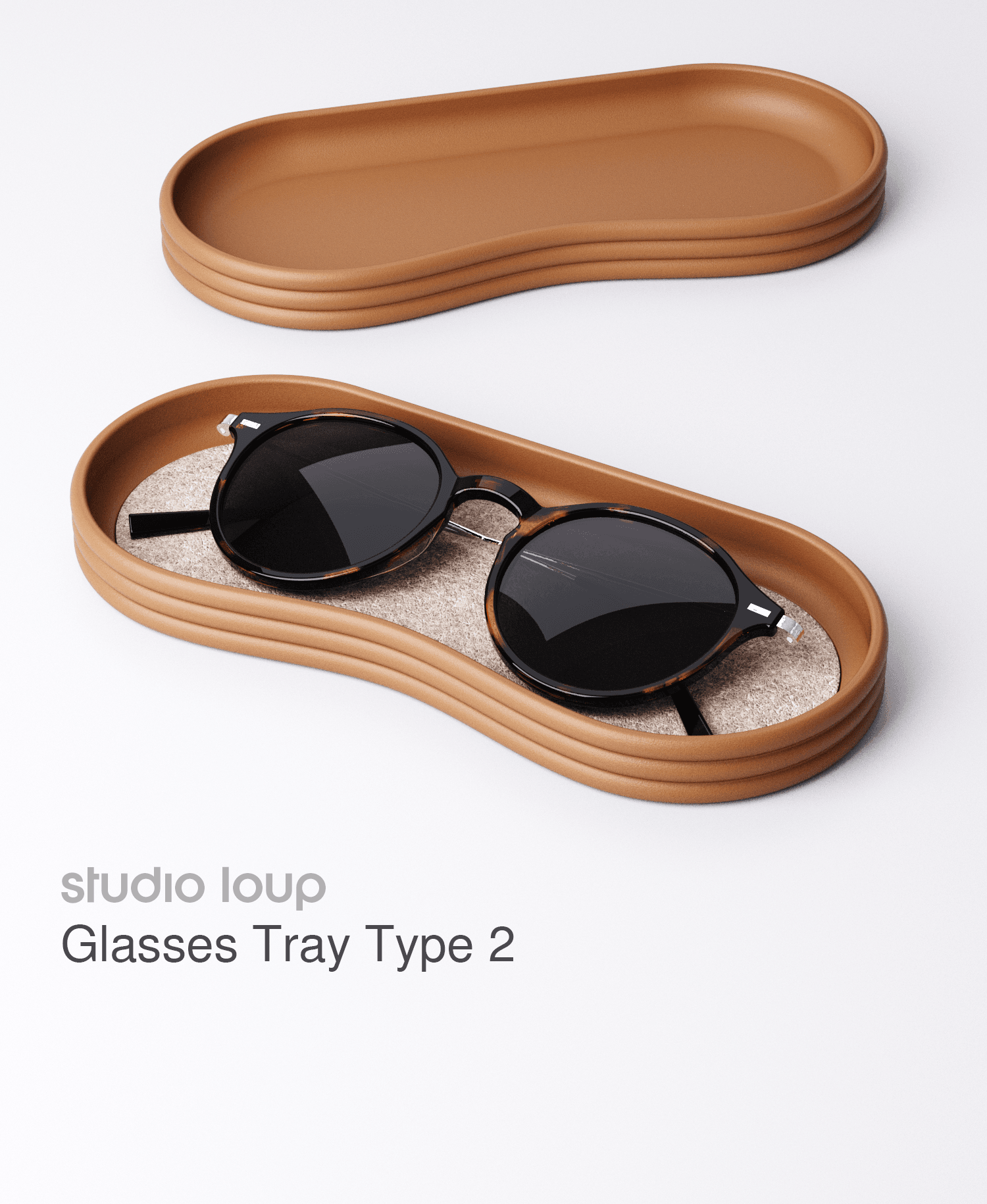 Glasses Tray Type 2 3d model