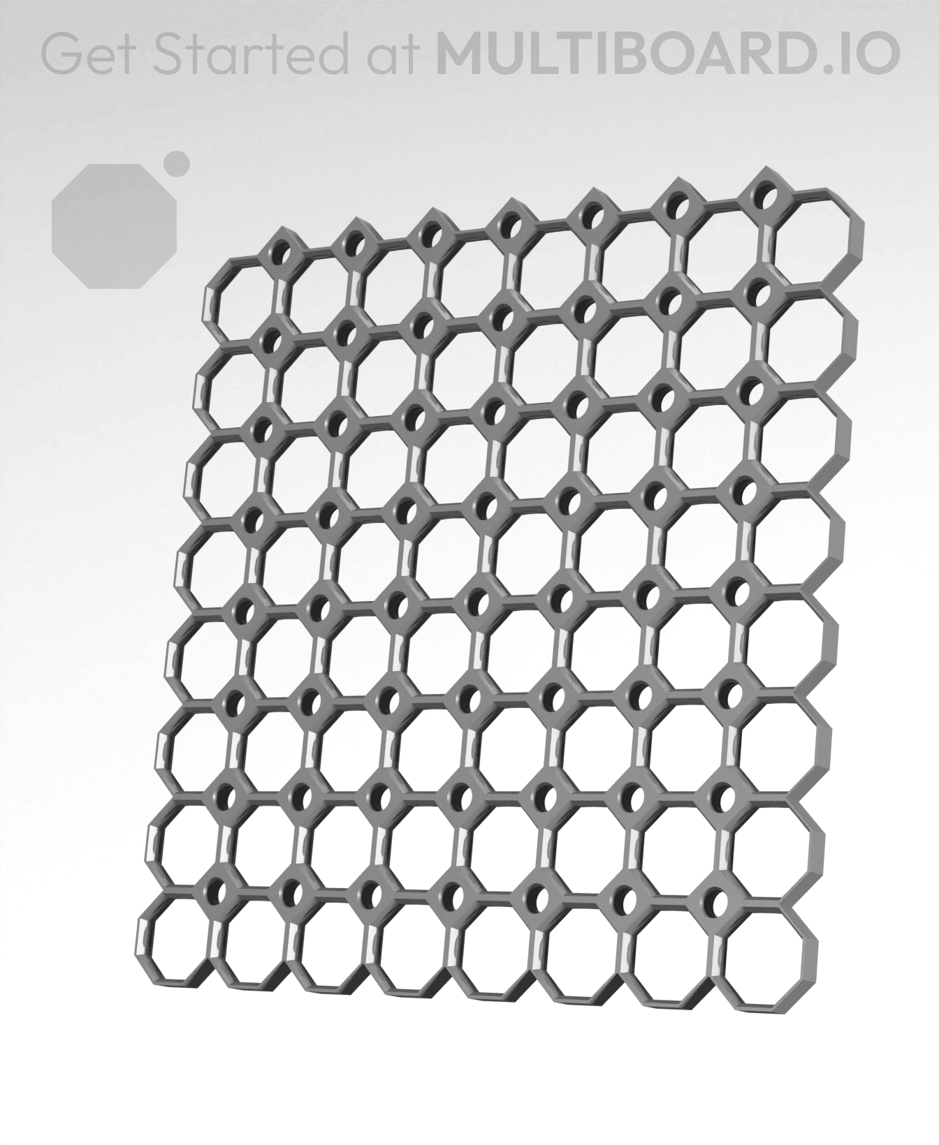 8x8 Multiboard Side Legacy Tile 3d model