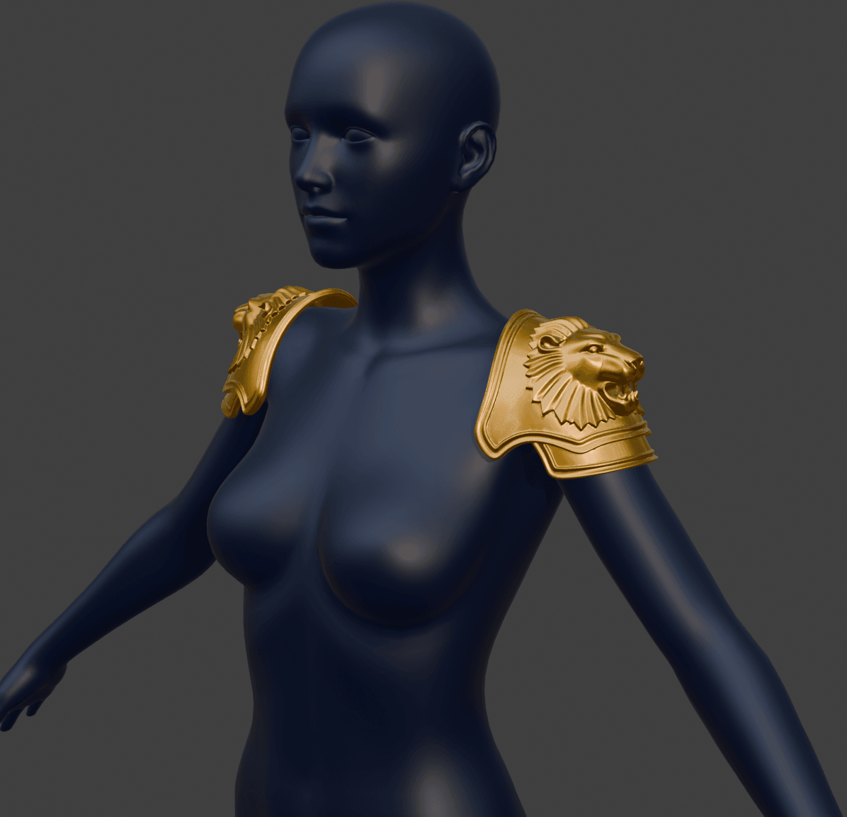 Lion Hunter Pauldrons 3d model