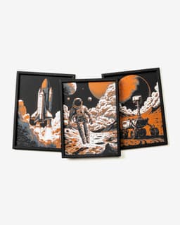 Space Exploration Wall Art 3d model