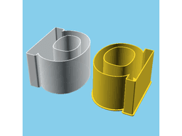 LATIN SMALL LETTER A, nestable box (v1) 3d model