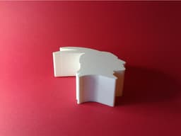 Native American profile silhouette, nestable box (v1) 3d model