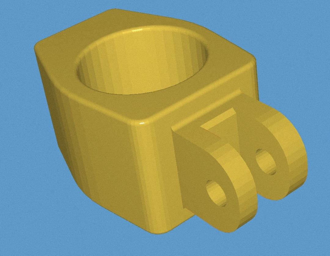 Spacer Clamp for lamp. For Cube 3d model