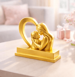 Mother's Day Sculpture STL | Mom And Child Figurine | Mother's Day Gift 3d model