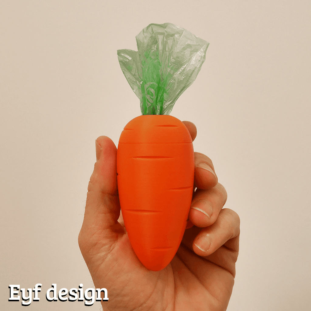 Carrot Dog Bag Dispenser 3d model