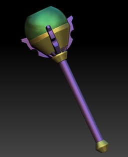 Buzzed Mage Staff 3d model
