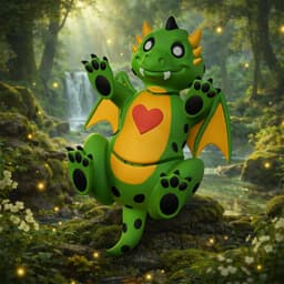 Scorch – Wiggle Budz Flexi Dragon 3d model