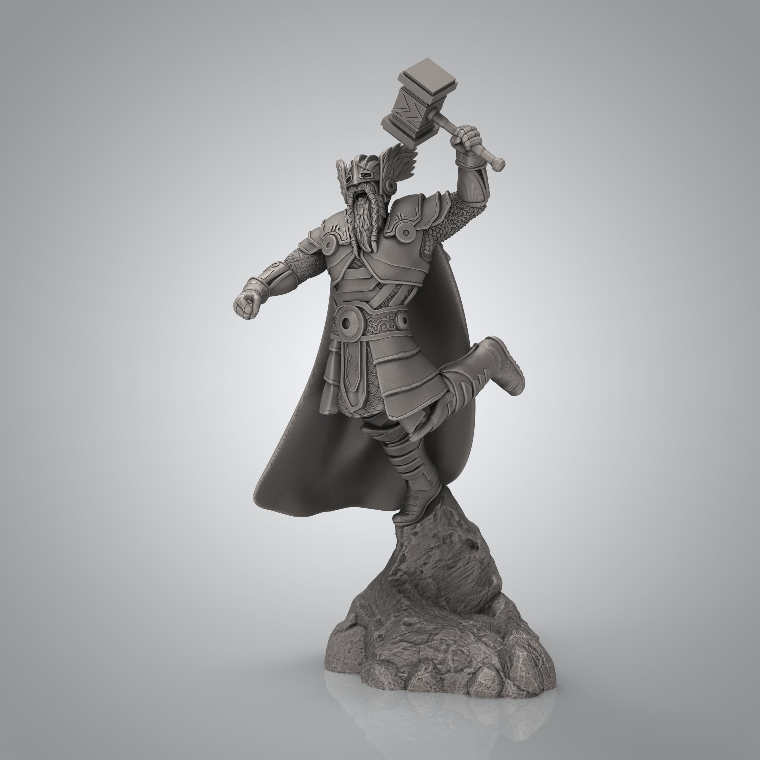 Norse Myth Thor (Pre-supported) 3d model
