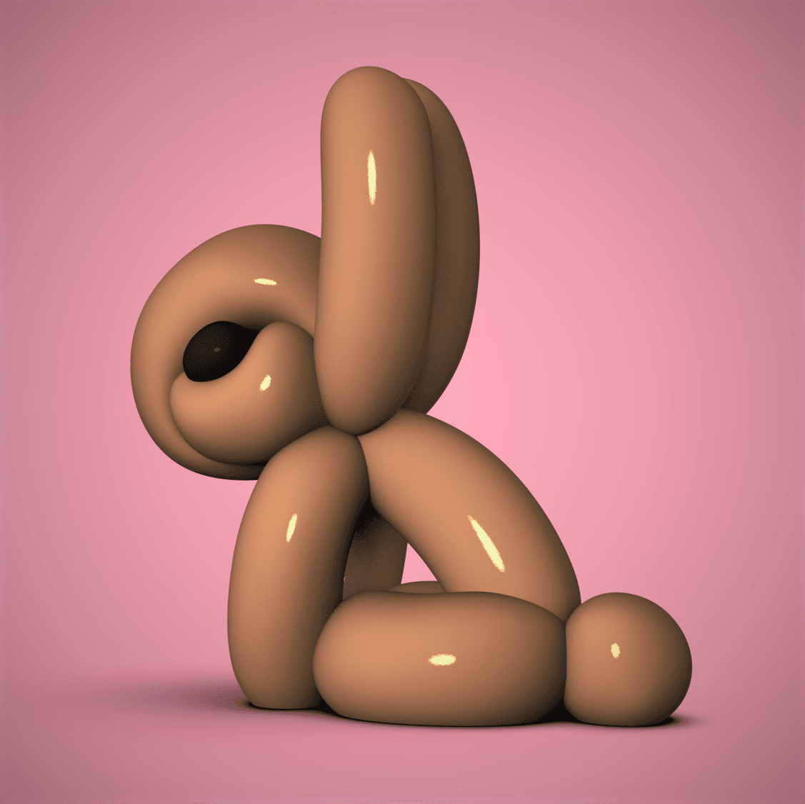 Balloon Bunny 3d model
