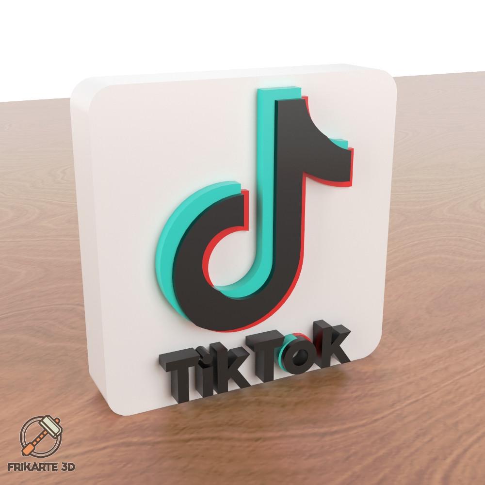 TikTok Decoration 3d model