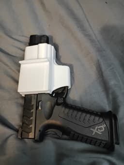 Springfield XDM in waist holster 3d model